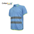 Reflective Tape Safety Work Wear Polo Shirt